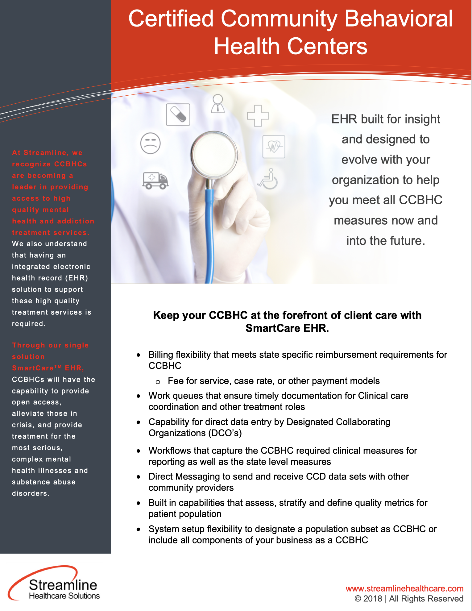 Streamline Health Care Cut Sheet: CCBHC Cut Sheet_2020 Final