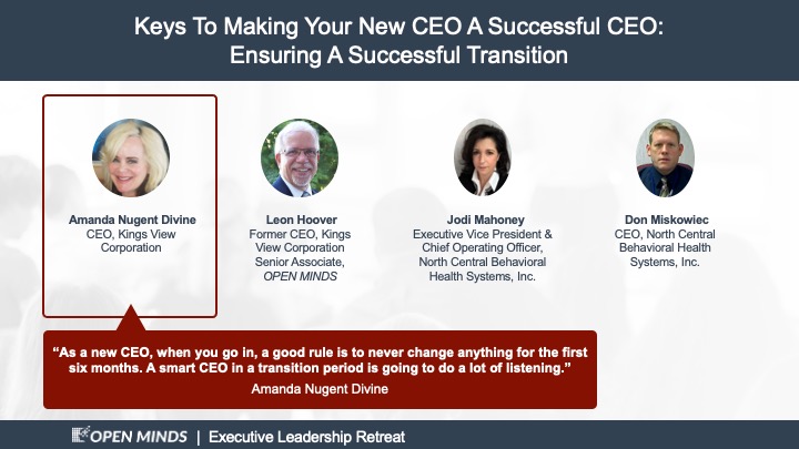 Three Dimensions In The CEO Transition Playbook - OPEN MINDS